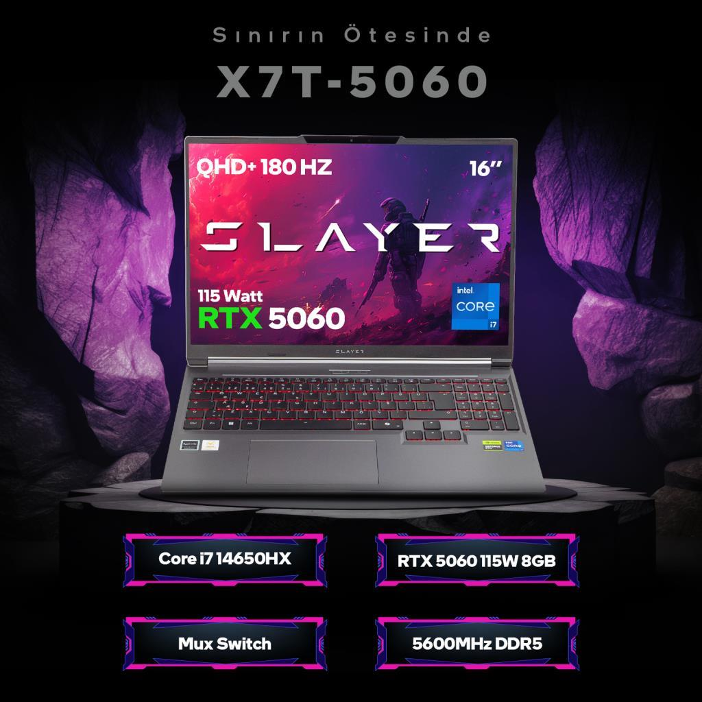 Arkadan aydınlatmalı klavyeli ve RTX 5060 grafikli dizüstü bilgisayar.
