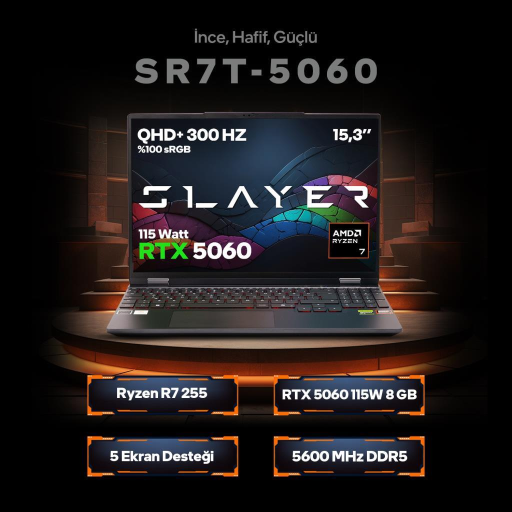 RTX 5060'lı ince, hafif ve güçlü bir dizüstü bilgisayar.