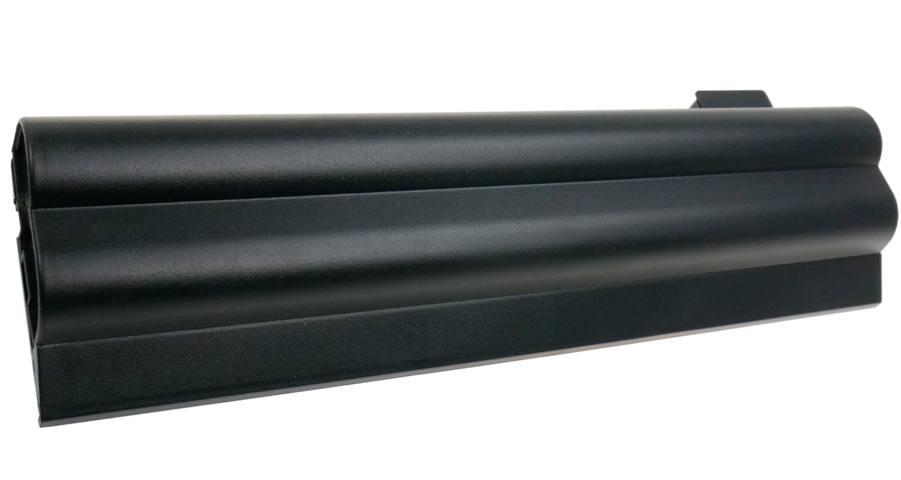 Czarny, prostokątny przedmiot z zaokrąglonymi krawędziami.