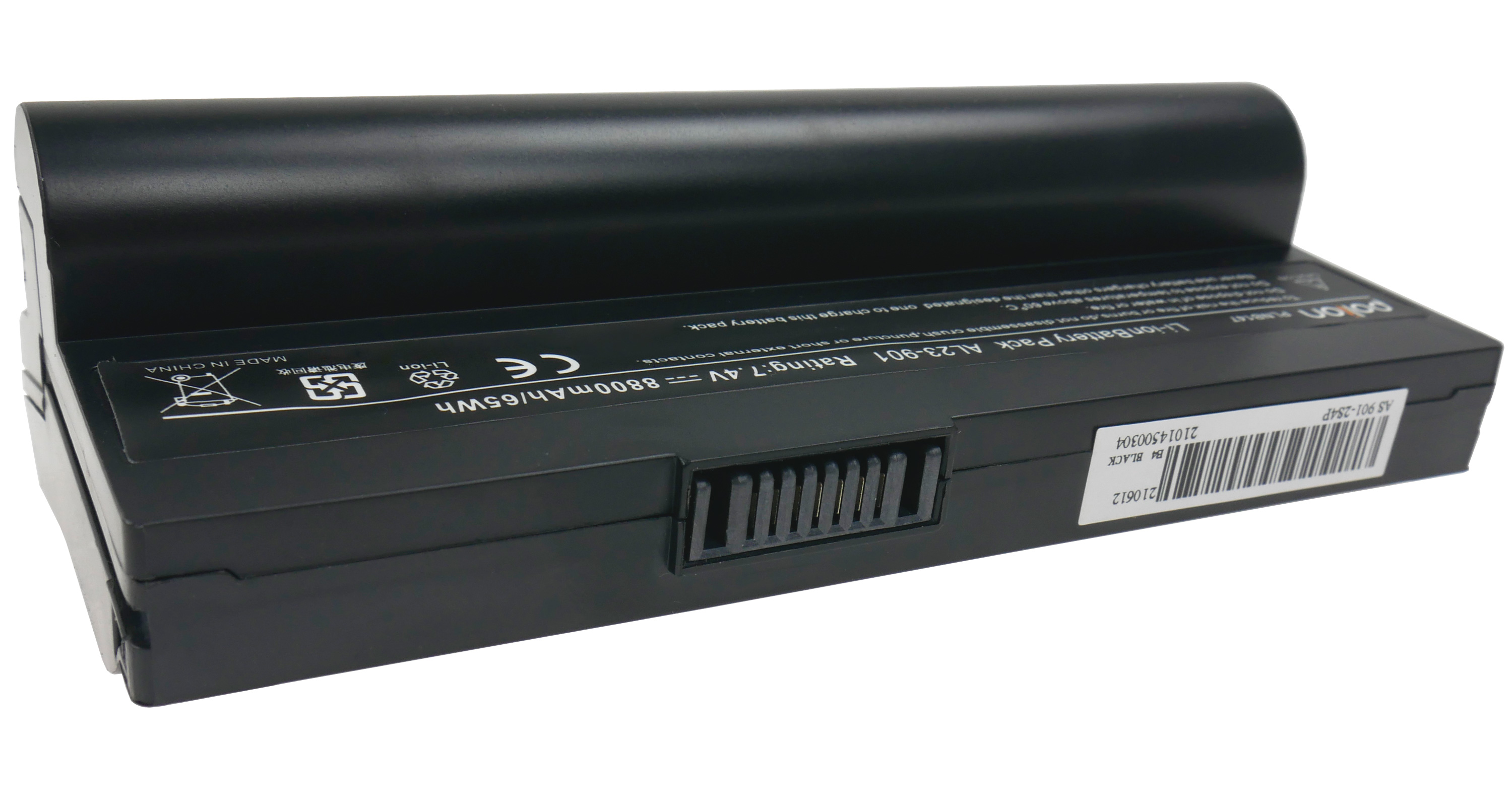 Czarna bateria do laptopa, AL23-901, 7.4V, 8800mAh/65Wh, Made in China.