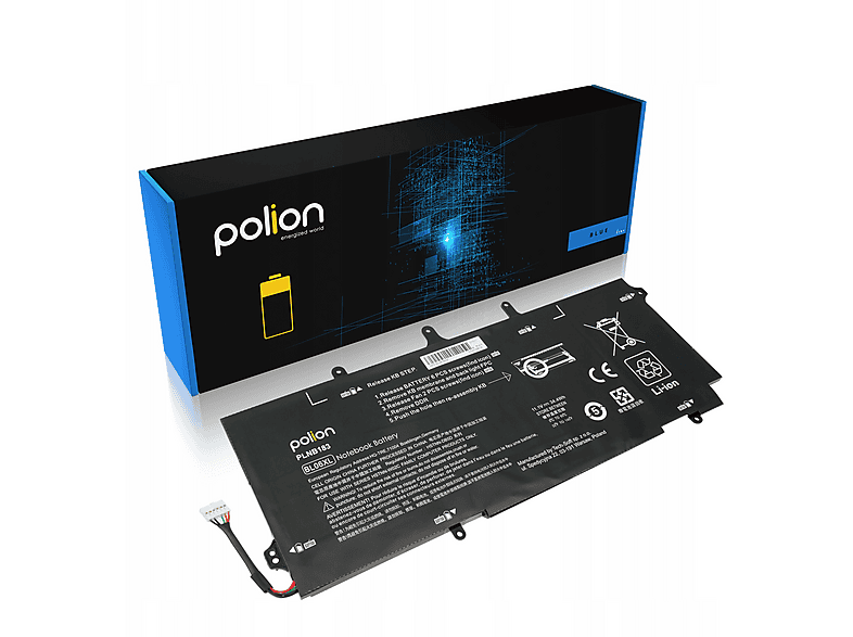 Bateria do laptopa POLION HP BL06XL EliteBook Folio 1040 G1 G2 3400mAh ...
