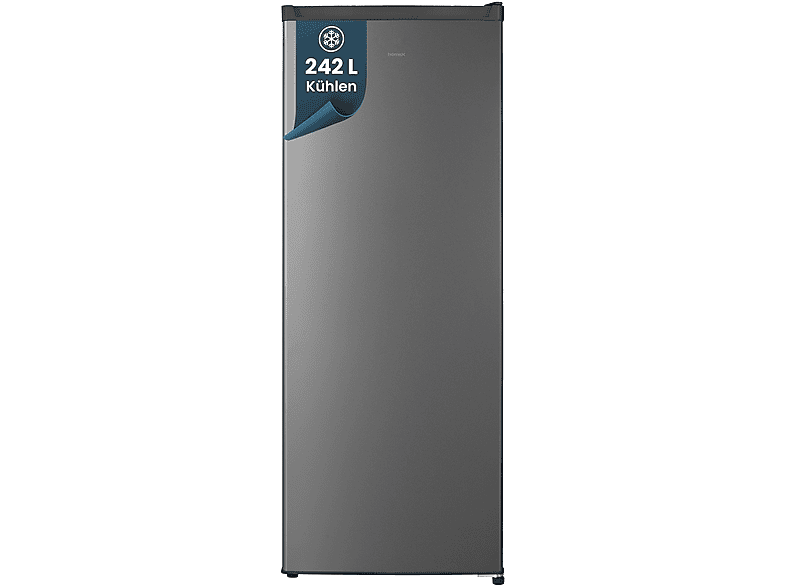 HOMEX CS2421E-S Kühlschrank (E, 1426 mm hoch, Silber)