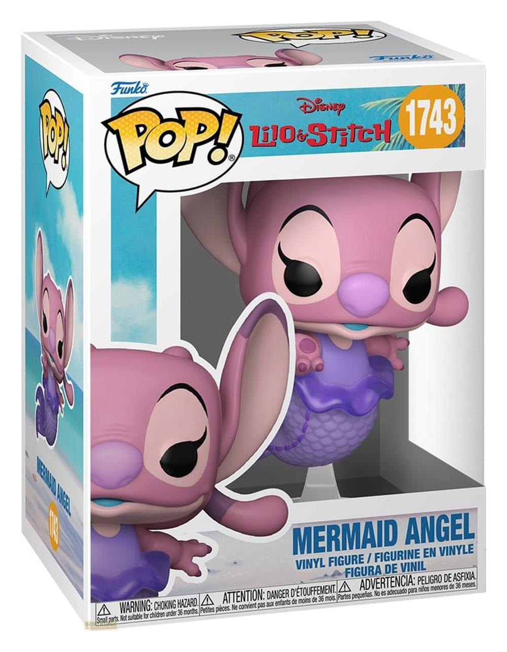 Funko Pop!-Figur von Meerjungfrau Angel aus Lilo & Stitch in einer Box.