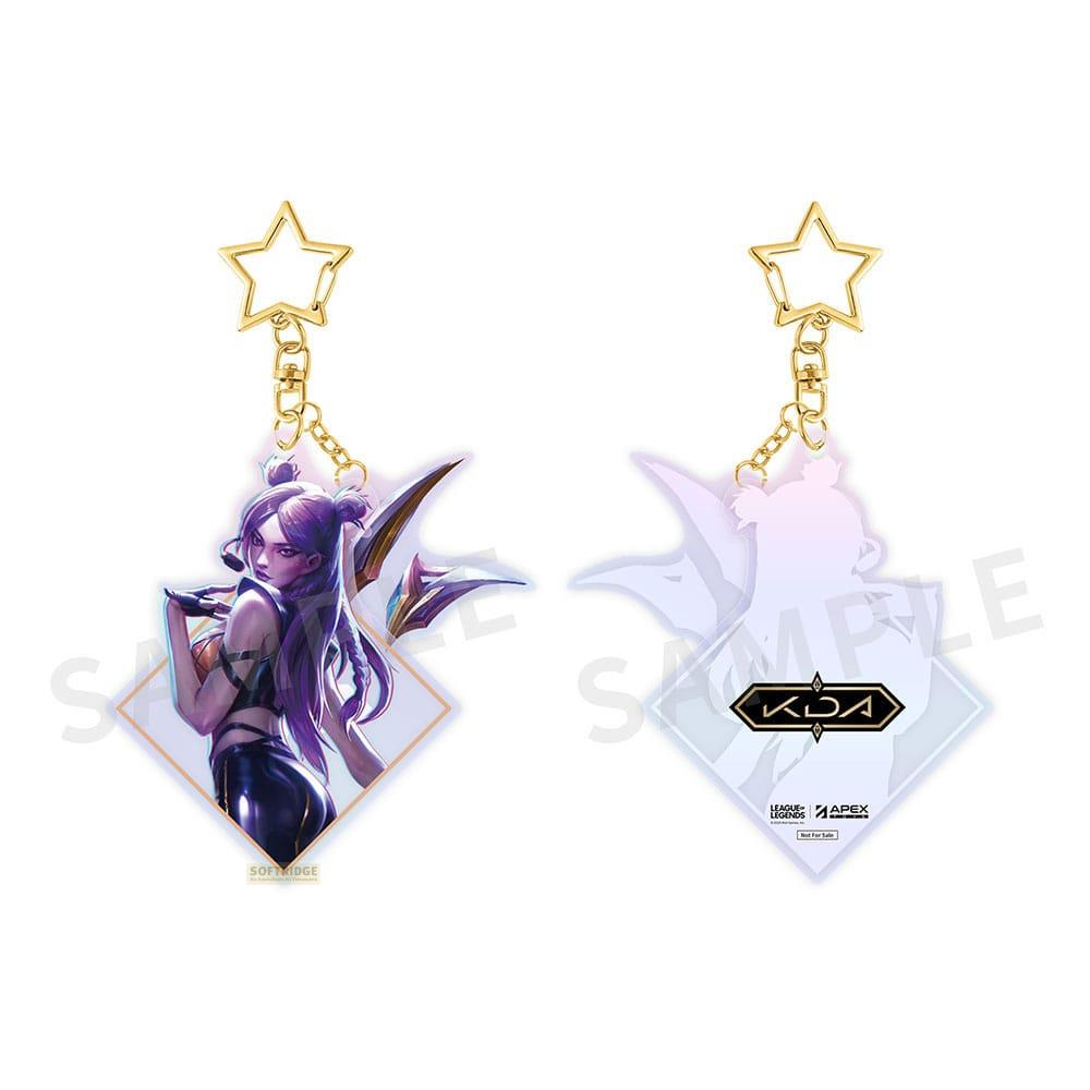 Llavero con personaje y logo de KDA.