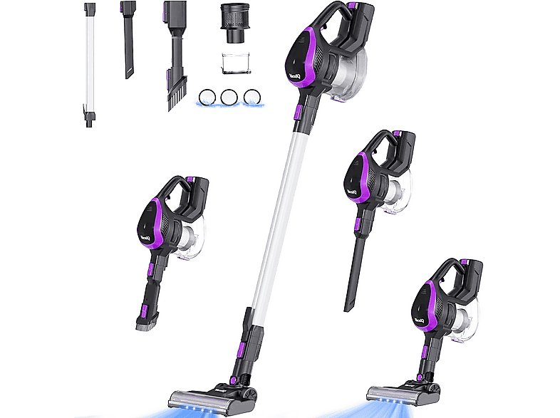 VACNIQ H55 Staubsauger, maximale Leistung: 220 Watt, Lila)