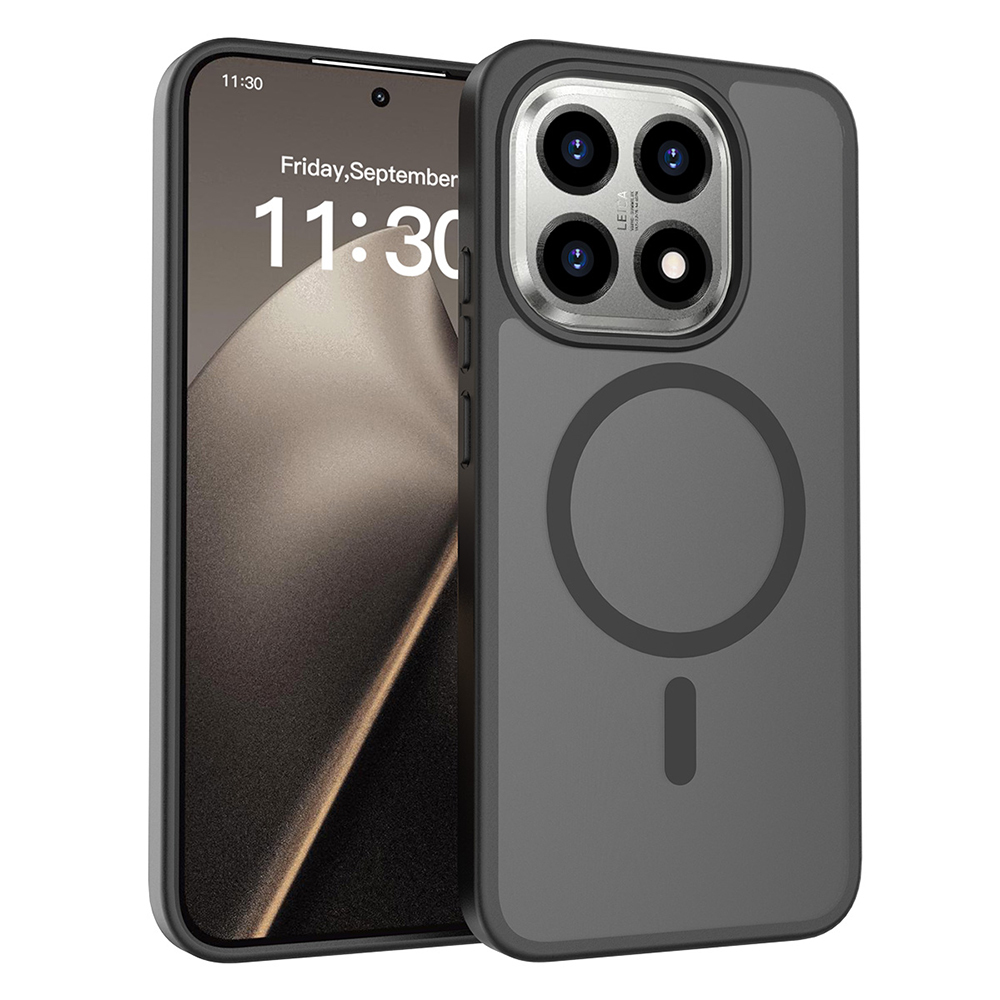 GPACK Xiaomi 15T Uyumlu Flet M-Safe Şarj Özellikli Telefon Kılıfı Siyah