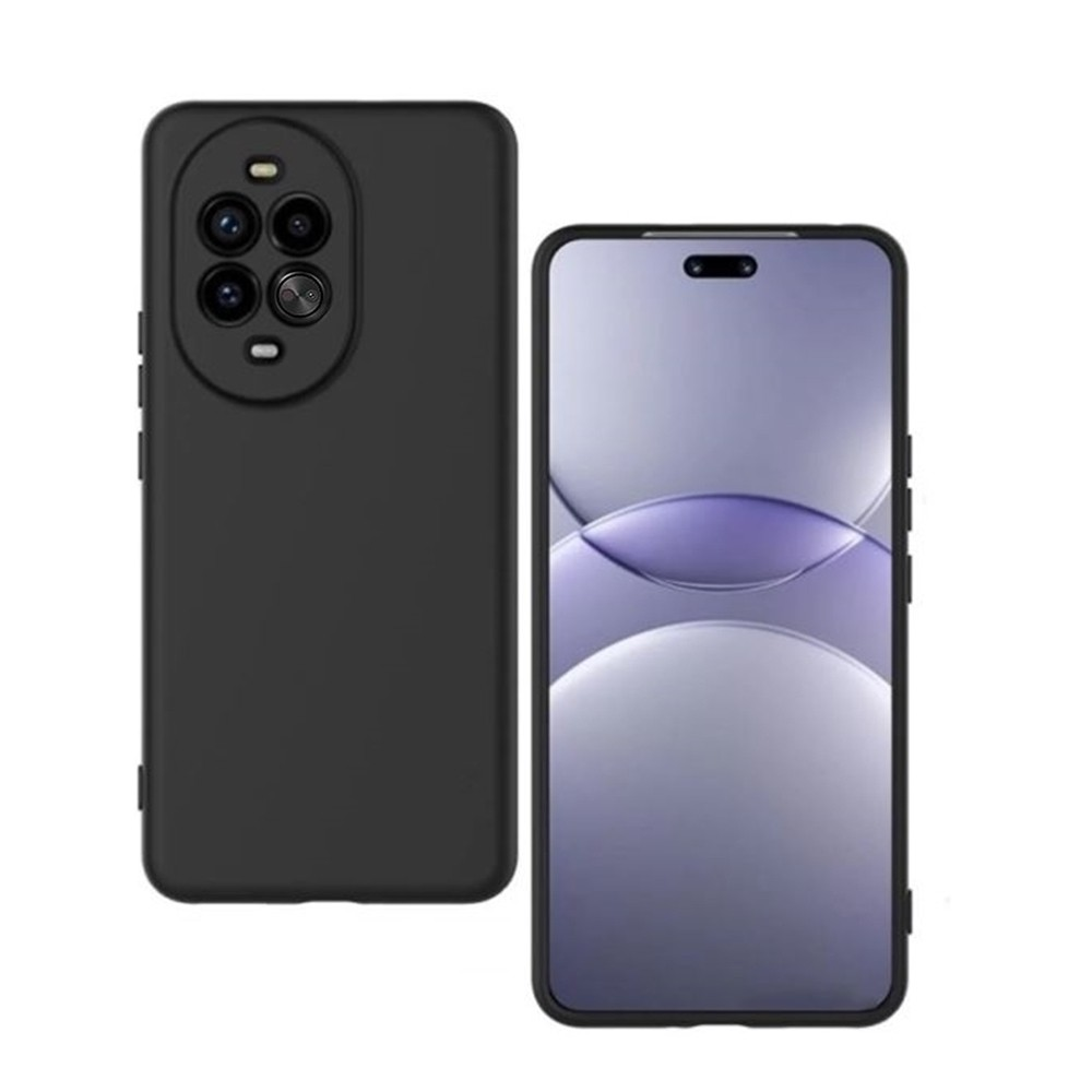 Siyah telefon kılıfı ve kameralı/ekranlı akıllı telefon.