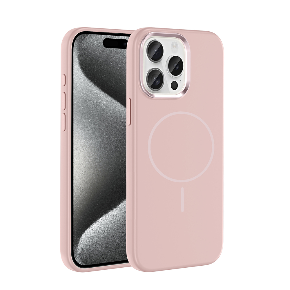 Telefonun yanında pembe bir telefon kılıfı.