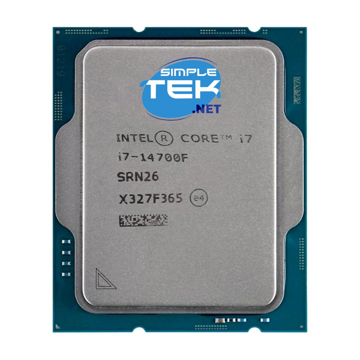 Procesor Intel Core i7 z logo "Simple Tek Net".