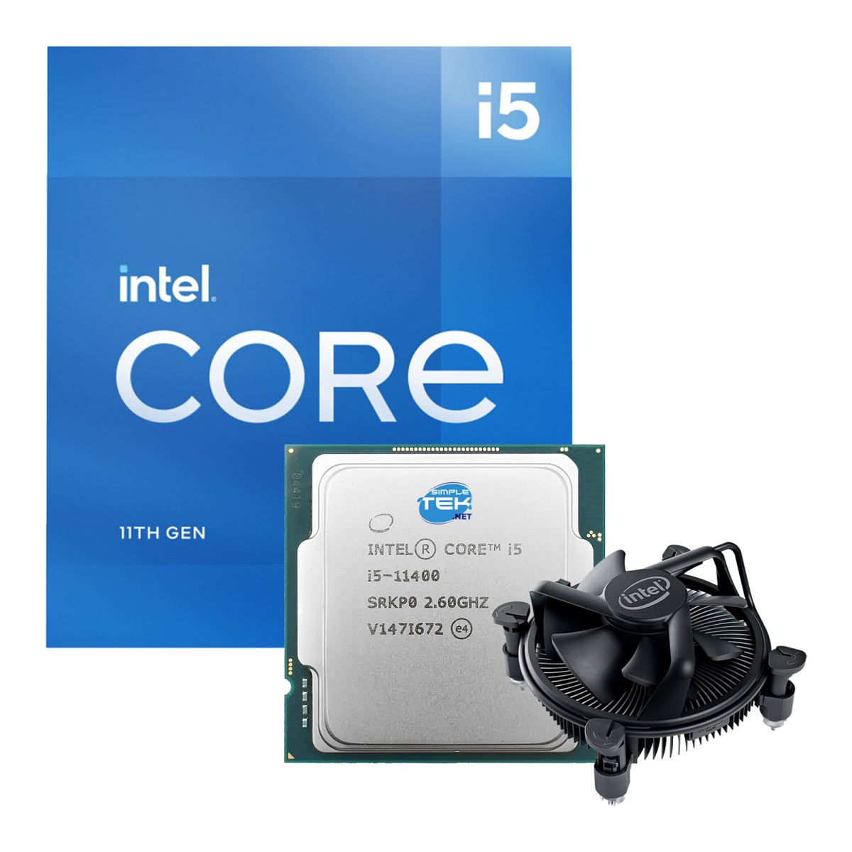Processore Intel Core i5 con dissipatore e scatola. 11a Gen.
