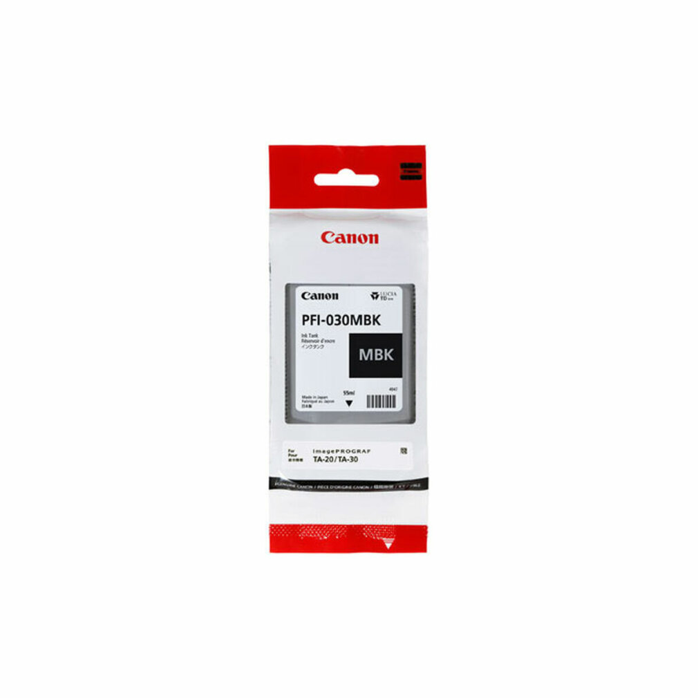 Tusz Canon PFI-030MBK MBK, 55ml, do ImagePROGRAF TA-20/TA-30.