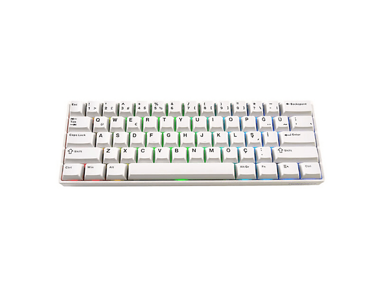 AKKO MONSGEEK FUN60 Pro White Hall Effect Glare Manyetik Switch 8K