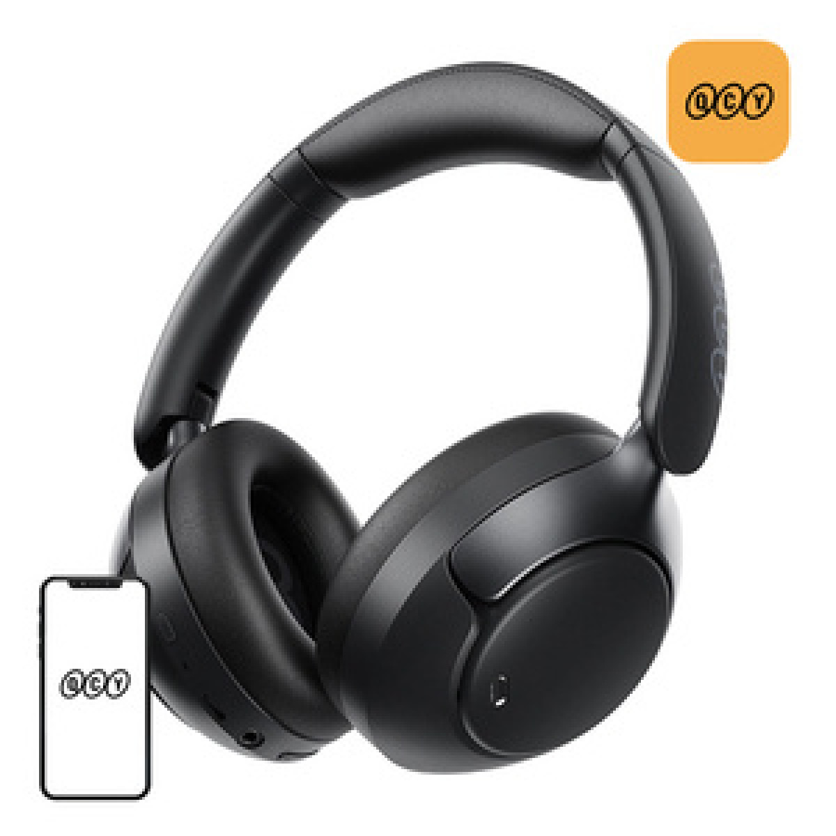 QCY H3 Pro Hybrid Anc Hi-res Ldac 5.4  Çift Cihaz Desteği Bluetooth Kafaüstü Kulaklık Siyah