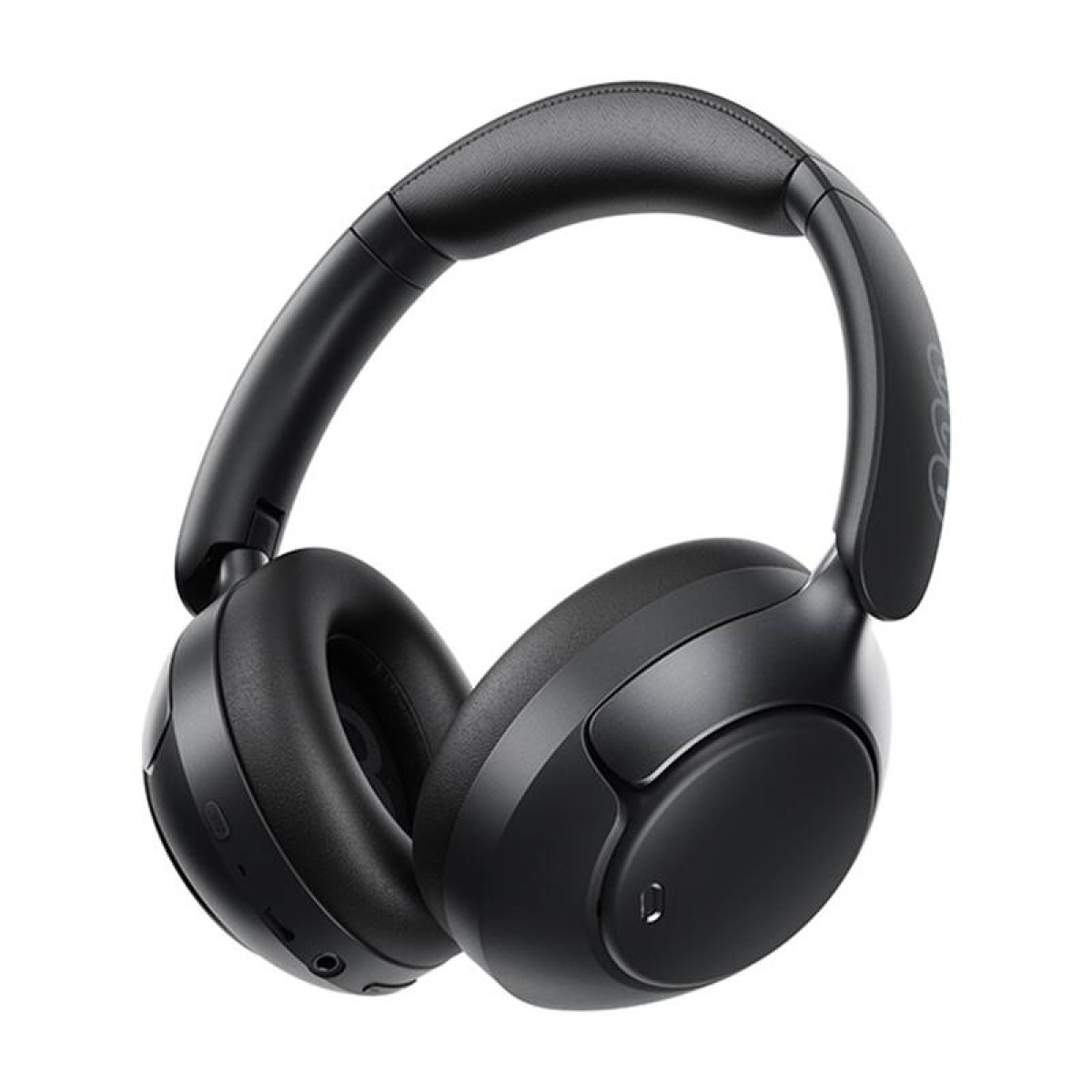 Schwarze Over-Ear-Kopfhörer mit gepolstertem Bügel und Ohrmuscheln.