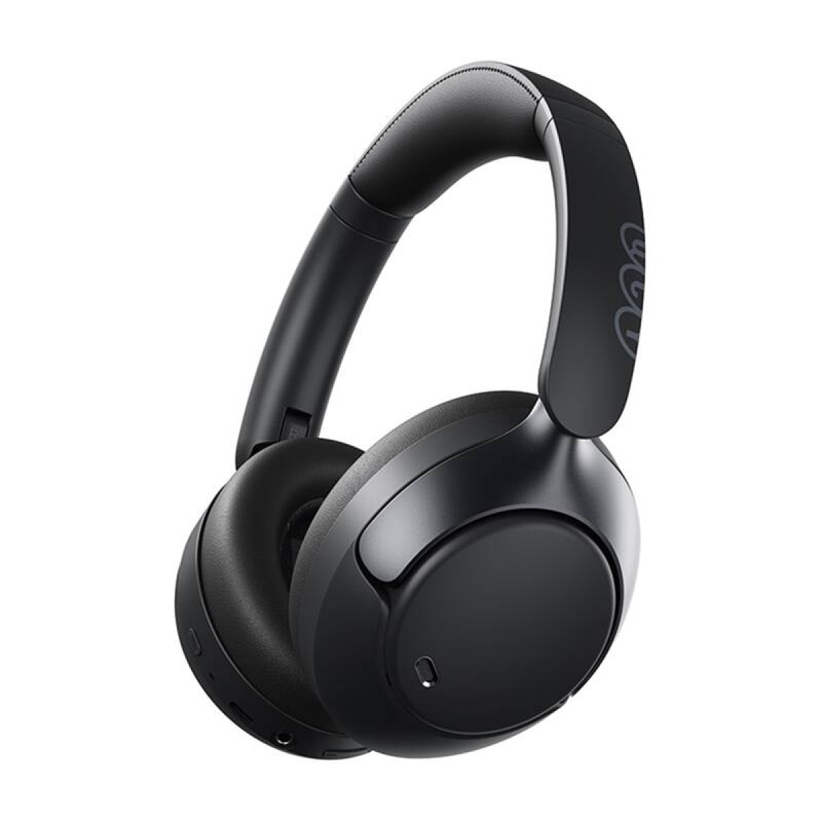 Schwarze Over-Ear-Kopfhörer mit gepolstertem Kopfbügel und Ohrmuscheln.