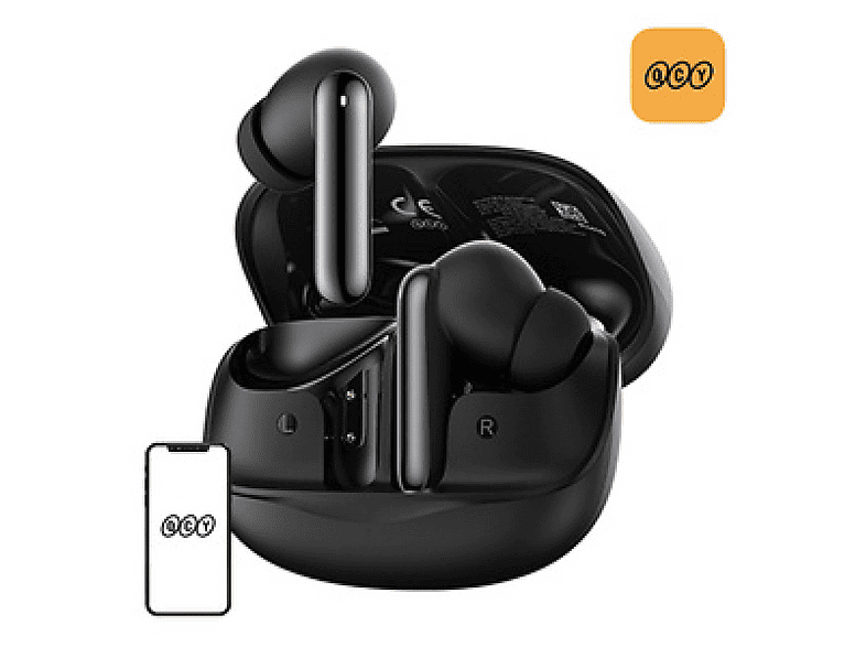QCY Melobuds N50 Anc Ht12 6 Mikrofonlu 5.4 Bluetooth Küpe Kulaklık Siyah