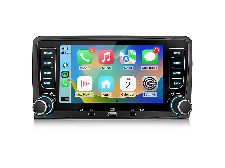 JUNSUN Audi A3 S3 8P RS3 2003-2012 2+64GB CARPLAY FM RDS Autoradio, FM ...