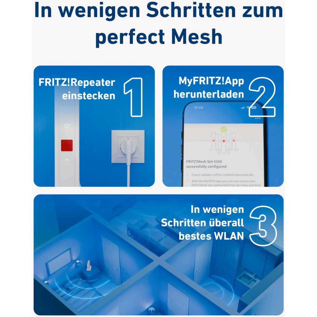 Guida: Collegare il FRITZ!Repeater, scaricare MyFRITZ!App, migliore WLAN.