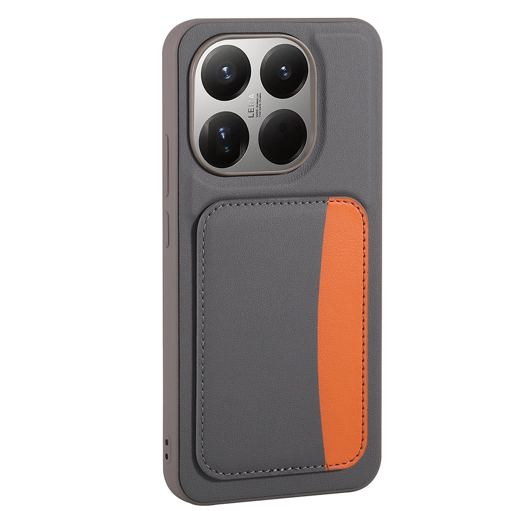 GPACK Xiaomi 15T Uyumlu Kartlıklı X-Kart Silikon Telefon Kılıfı Gri