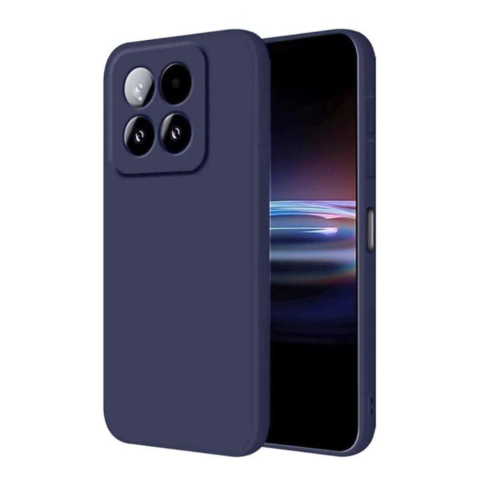 Dörtlü kamera kurulumlu lacivert telefon kılıfı.