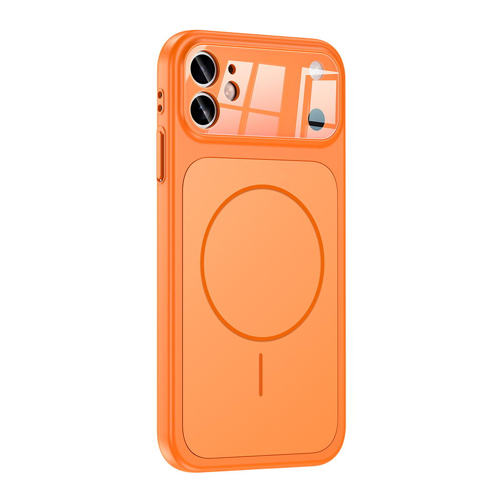 GPACK iPhone 11 Uyumlu Formen M-Safe Şarj Özellikli Kamera Korumalı Telefon Kılıfı Turuncu