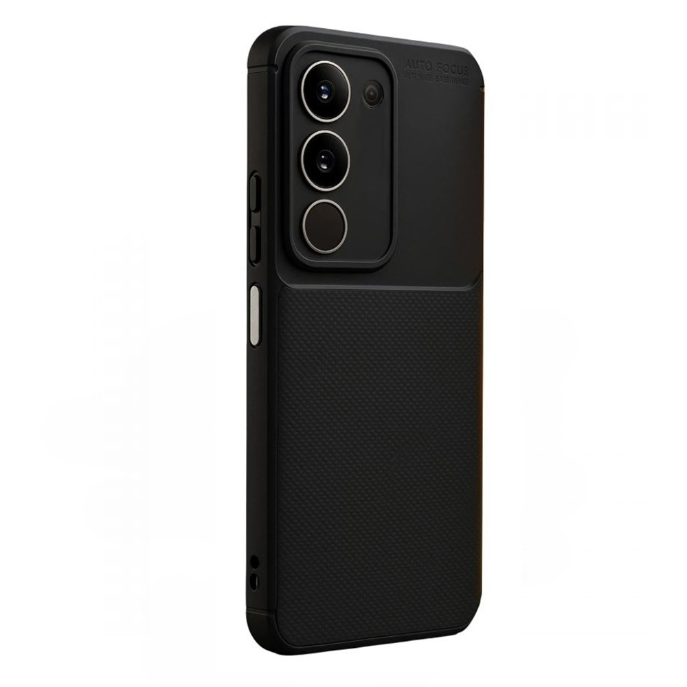 GPACK Xiaomi Redmi 15 Uyumlu Negro Karbon Görünümlü Silikon Telefon Kılıfı Siyah