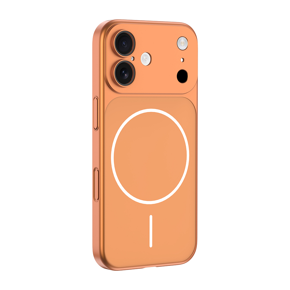 GPACK iPhone 17 Uyumlu Spark M-Safe Şarj Özellikli Kamera Korumalı Telefon Kılıfı Turuncu