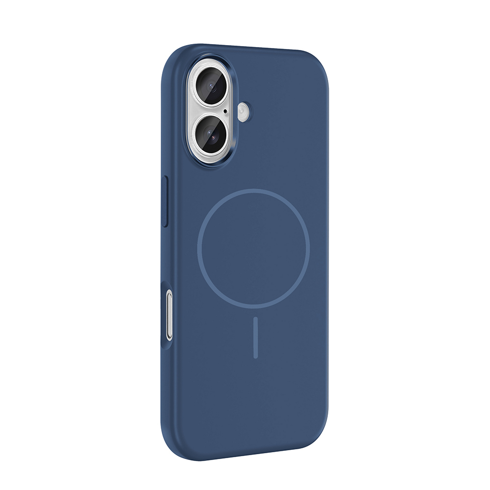 GPACK iPhone 16 Uyumlu Edi Silikon M-Safe Şarj Özellikli Telefon Kılıfı Lacivert