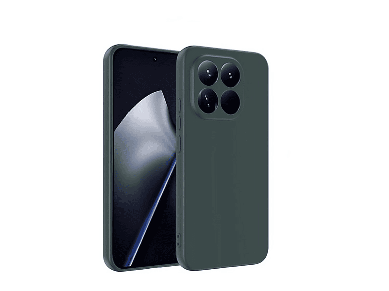GPACK Xiaomi 15T Uyumlu First Silikon Telefon Kılıfı Koyu Yeşil