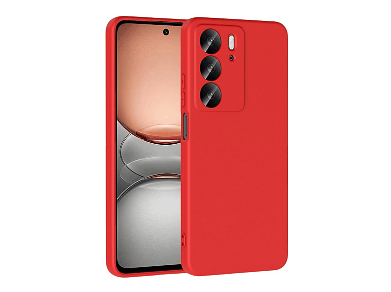 GPACK Realme C75 Uyumlu First Silikon Telefon Kılıfı Kırmızı