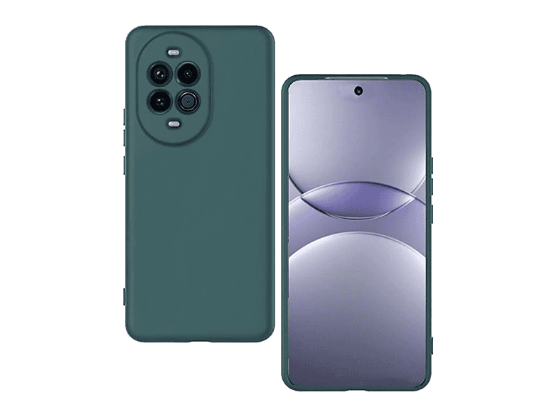 GPACK Huawei Nova 14 Uyumlu Lansman Silikon İçi Kadife Telefon Kılıfı Koyu Yeşil