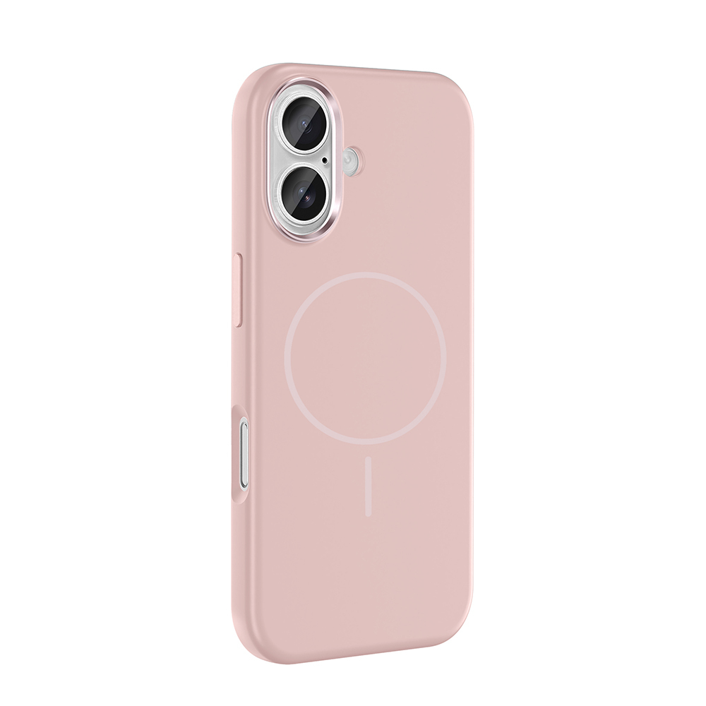 GPACK iPhone 16 Uyumlu Edi Silikon M-Safe Şarj Özellikli Telefon Kılıfı Rose Gold