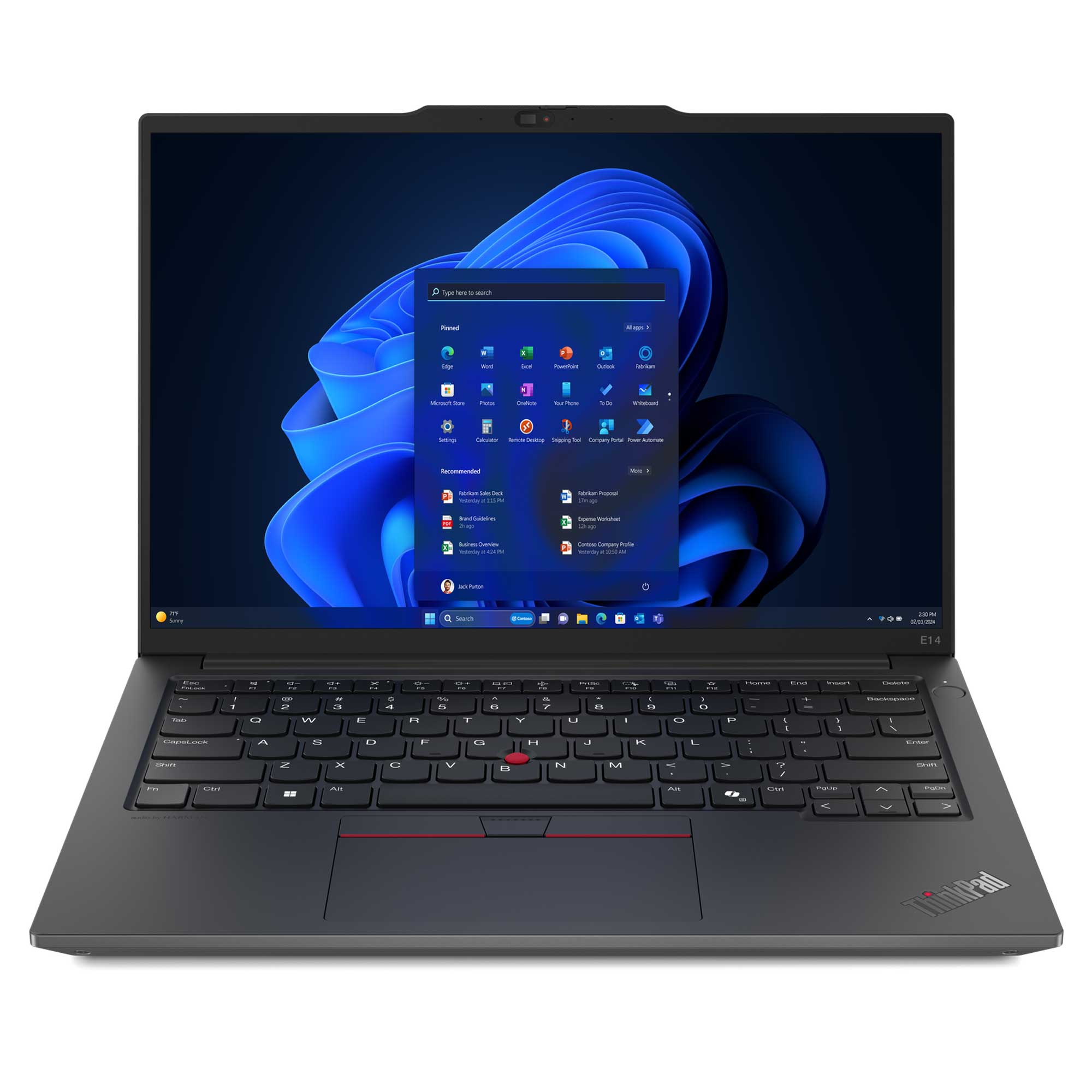 LENOVO ThinkPad E14 21M8SAA6XX018 FHD+ Intel Core Ultra 5125H 32 GB RAM 512 GB SSD 14 inç Windows 11 Pro Laptop Siyah