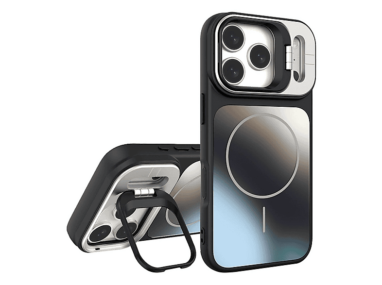 WIGENTO AG Frosted MagSafe Hülle mit Standfunktion, Backcover, Apple ...