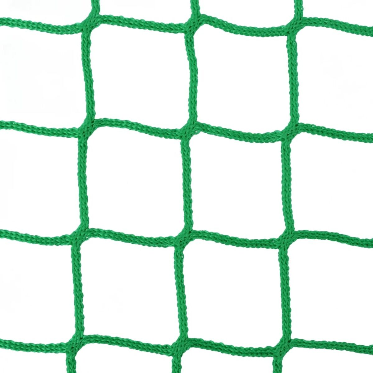 Una rete verde con aperture quadrate.