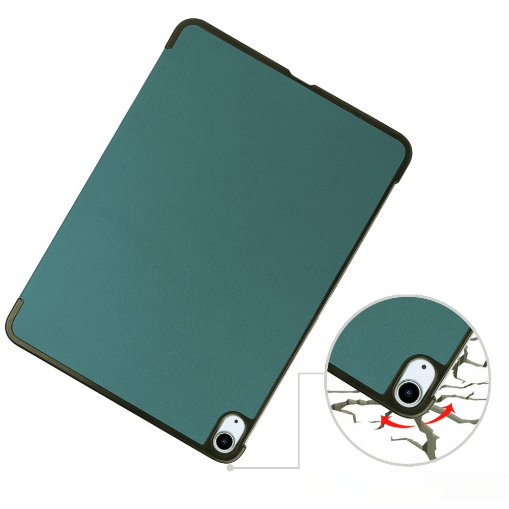Custodia per tablet color ottanio con ritaglio fotocamera e protezioni.