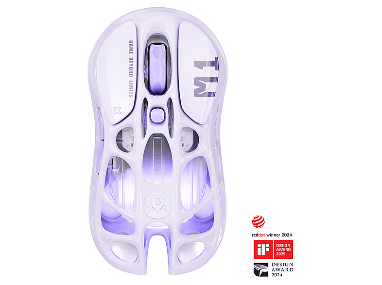 Gravastar Mercury M1 Pro RGB 26.000 DPI Optik Gaming Mouse Kablosuz Lavender Purple