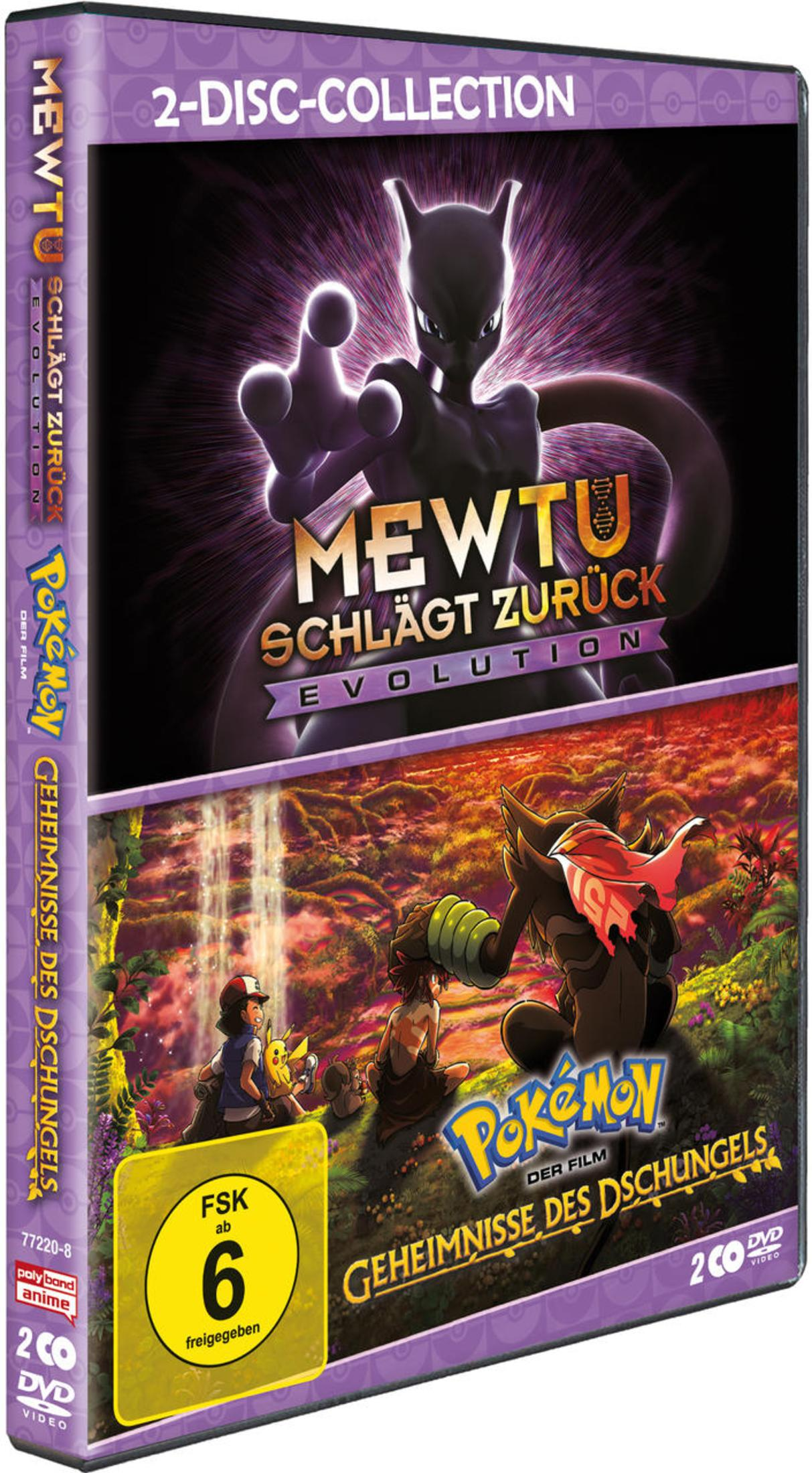 DVD-Cover: Mewtu schlägt zurück – Evolution und Geheimnisse des Dschungels.