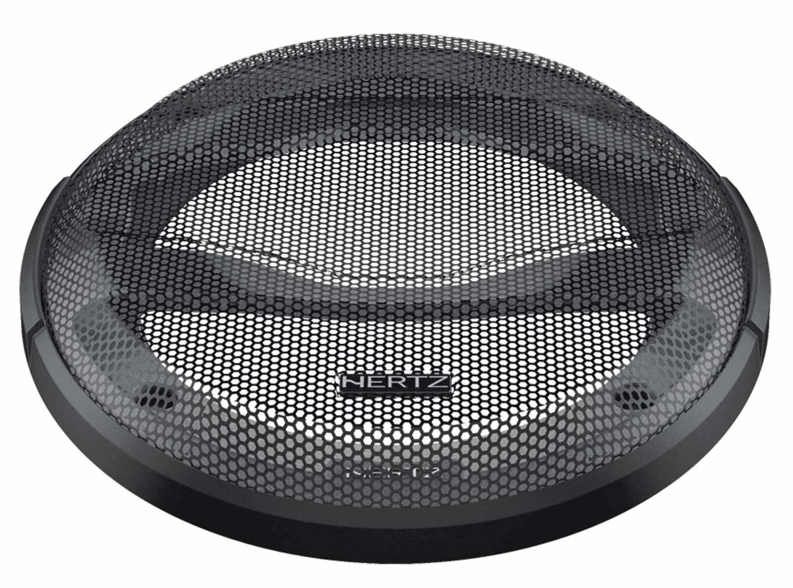 Schwarzer Lautsprechergrill mit sechseckigem Muster und 