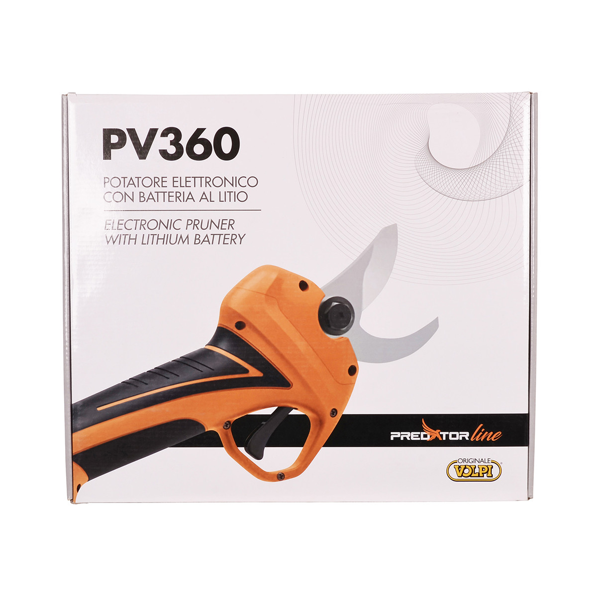 Pudełko na elektryczne sekatory PV360 z baterią litową.