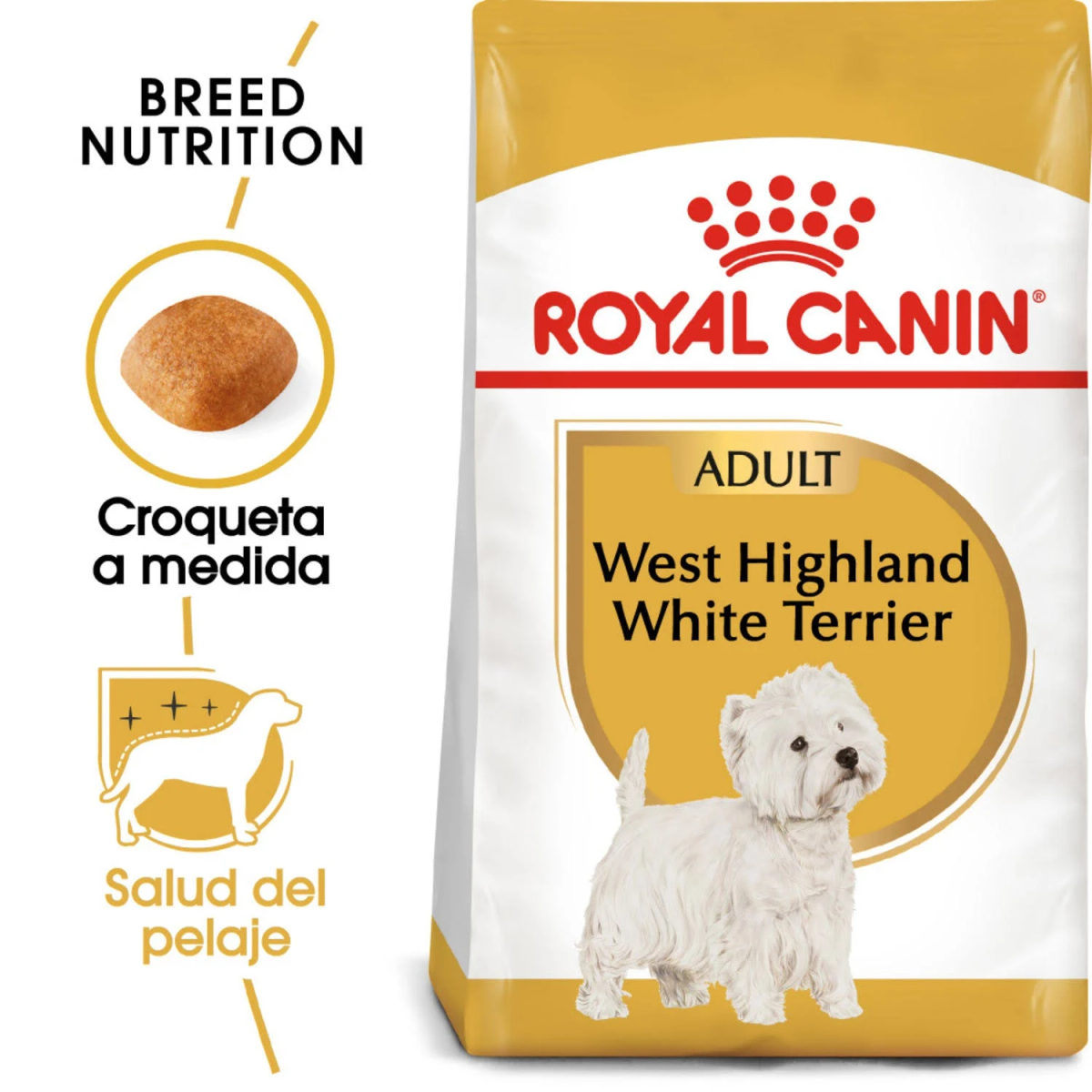 Karma Royal Canin dla West Highland White Terrier. Ze zdjęciem psa.