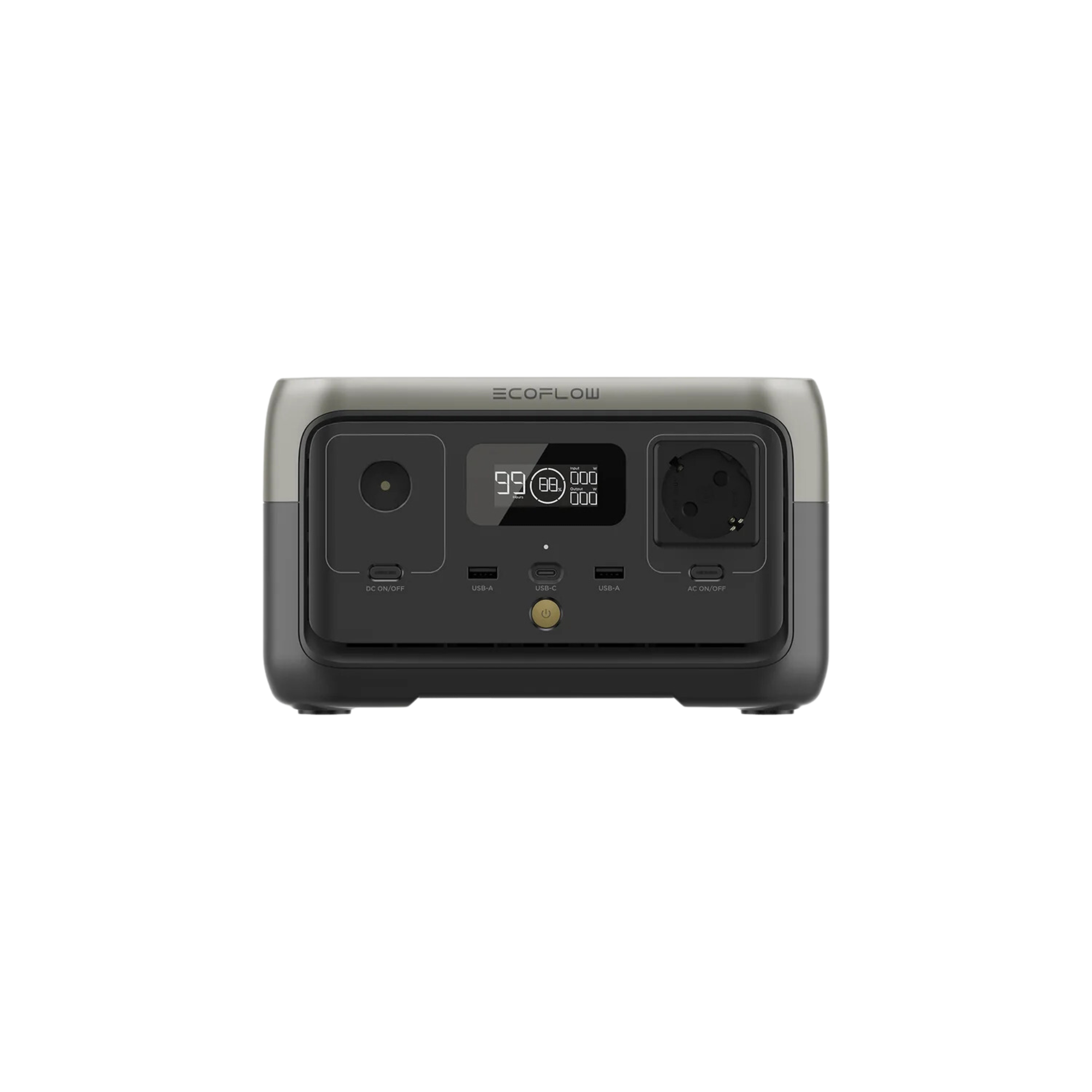 ECOFLOW RIVER 2 256Wh Kapasite 300W (X-Boost 600W) Çıkış Taşınabilir Güç Kaynağı Siyah