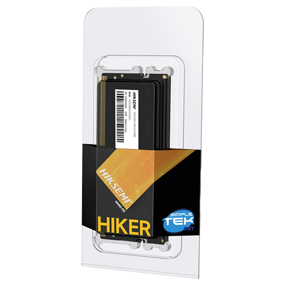 Zwei HIKSEMI SO-DIMM Riegel in schwarzer Verpackung mit orangefarbenem Design.