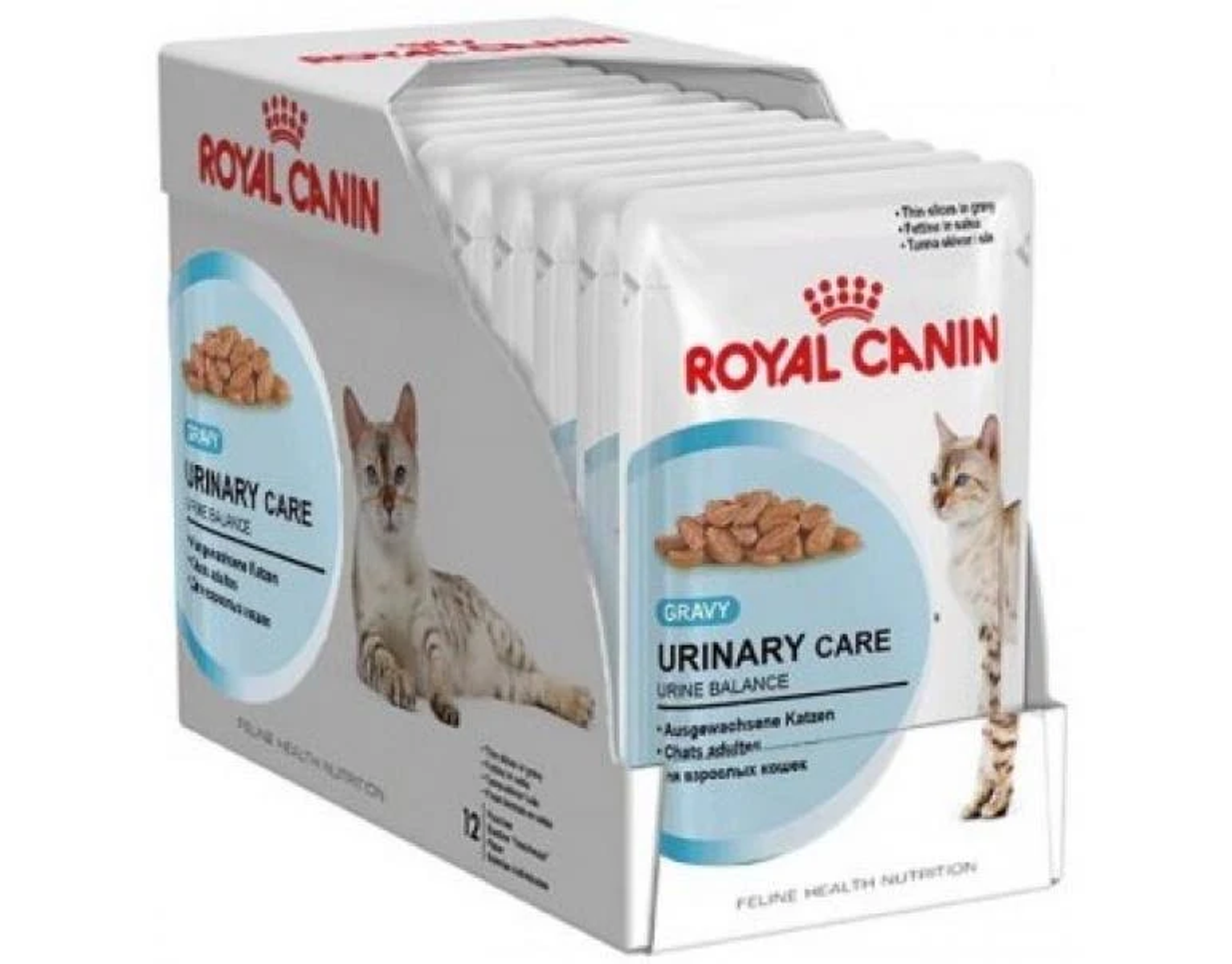 Karma dla kotów Royal Canin Urinary Care w sosie, opakowanie 12 szt.