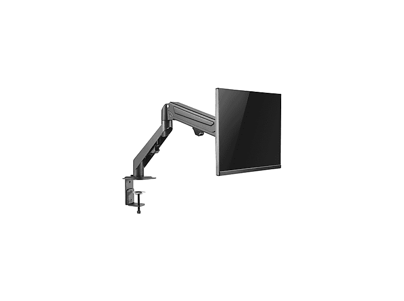 TWISTED MINDS TM-25-C06 Gaz Amortisörlü Düz/Kavisli Ekran 17"- 27" Max 6,5kg Tek Monitör Kolu Monitör Kolu Siyah