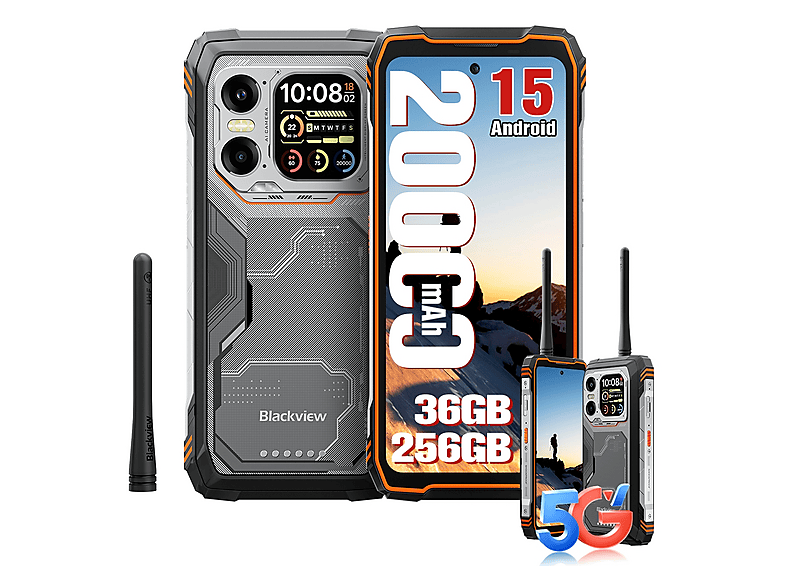 BLACKVIEW XPLORE 1 Walkie Talkie 5G 256 GB Orange Dual SIM