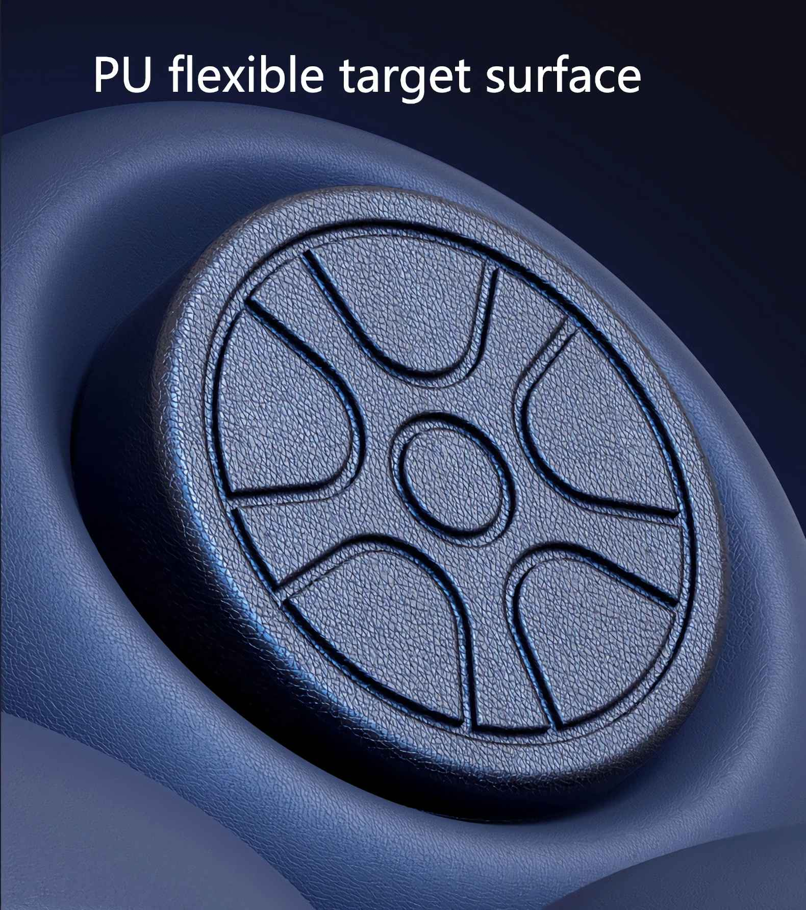 Dunkelblaues PU-flexibles Ziel mit Muster.