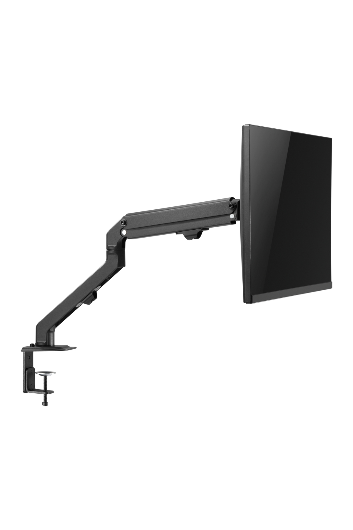 TWISTED MINDS TM-45-C06 Mekanik Amortisör Düz/Kavisli Ekran 17"- 27" Max 7kg Tek Monitör Kolu Siyah