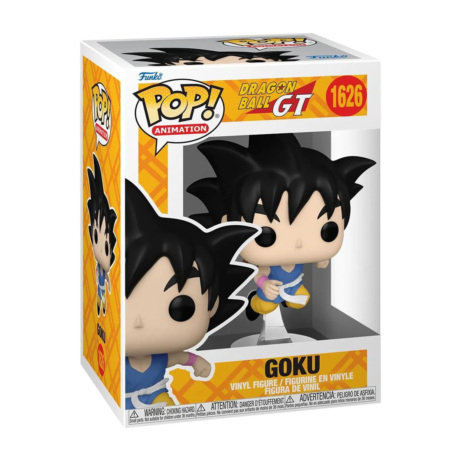 Figurine Funko Pop! en vinyle de Goku de Dragon Ball GT dans sa boîte.