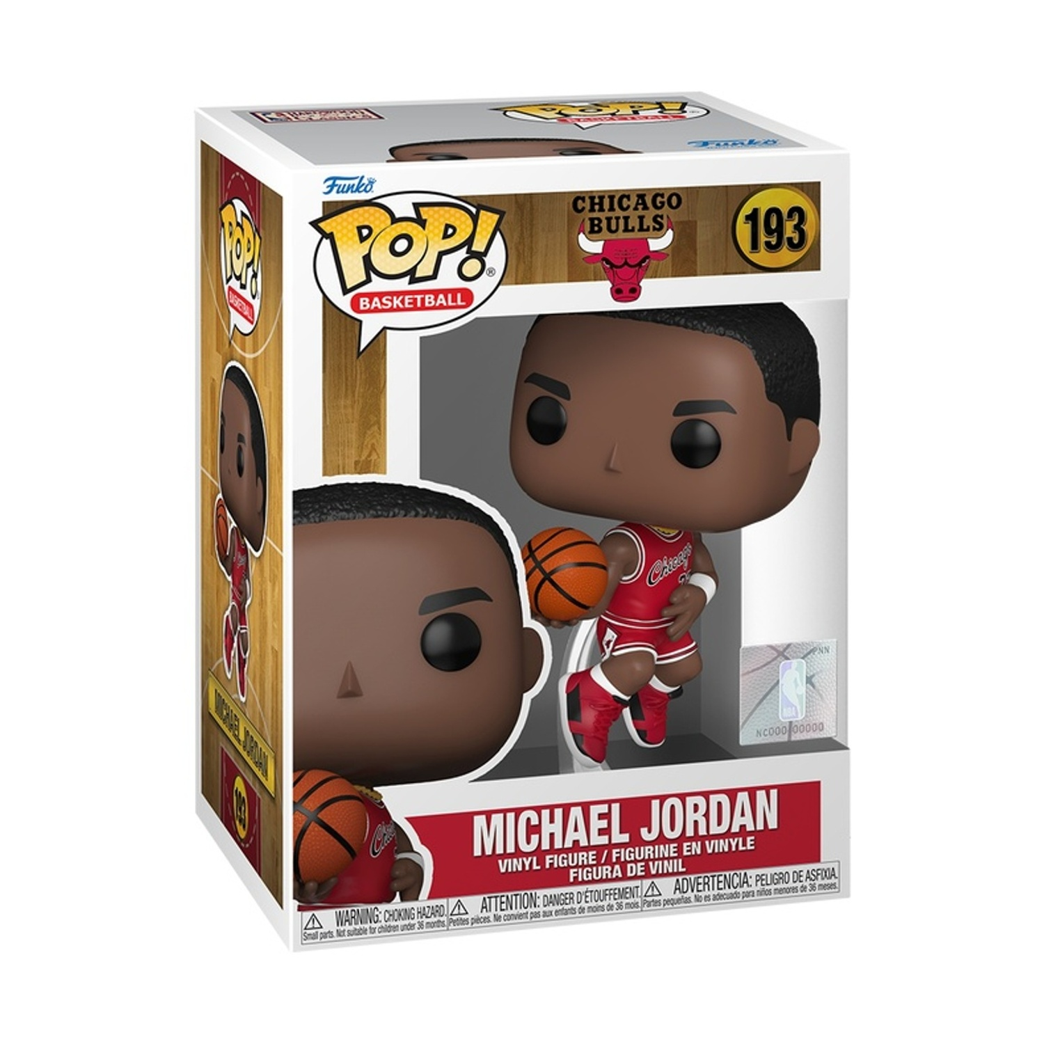 Funko Pop! Michael Jordan con balón, Chicago Bulls.